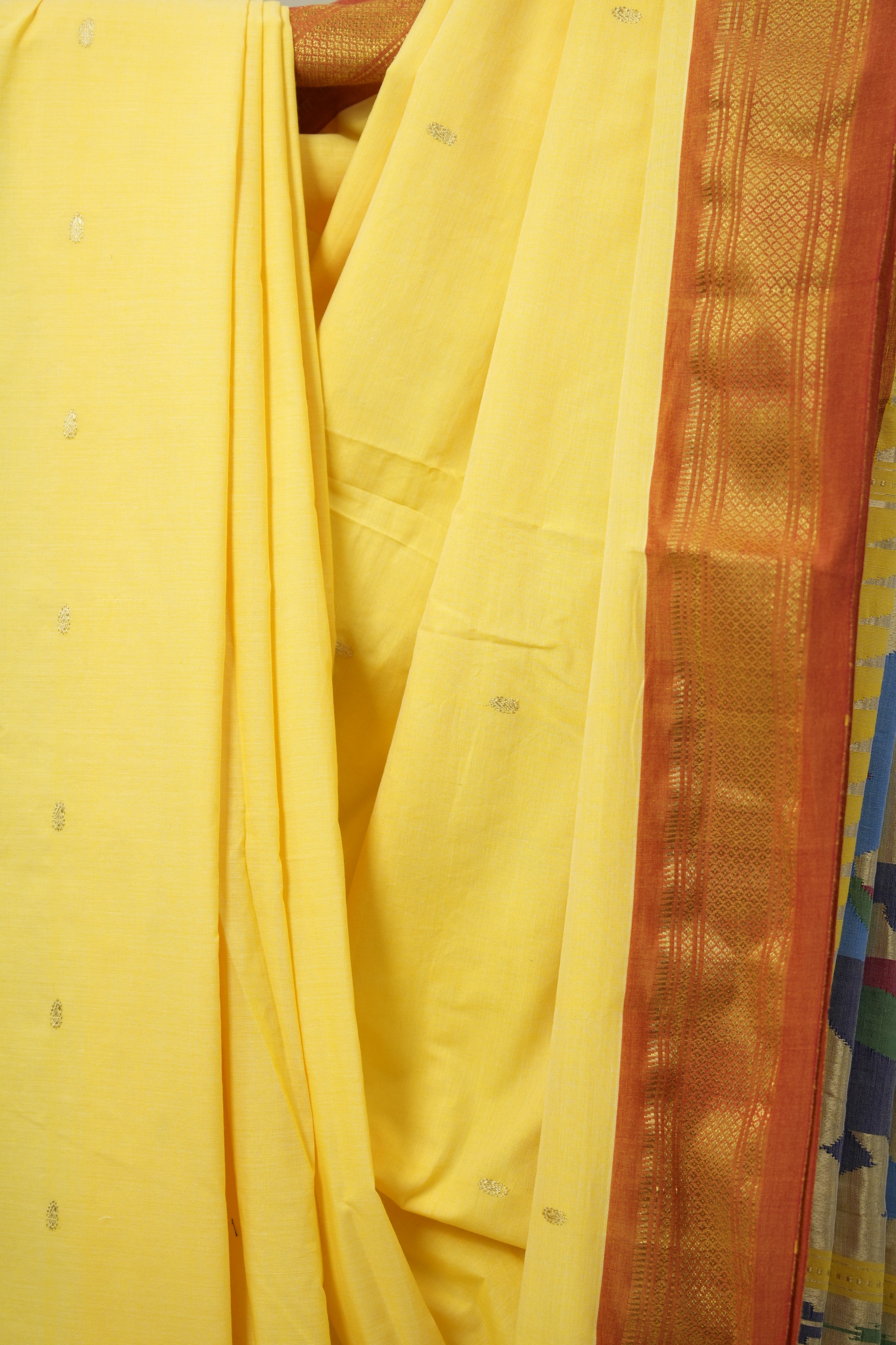 Yellow Paithani Saree - SRYCPS706