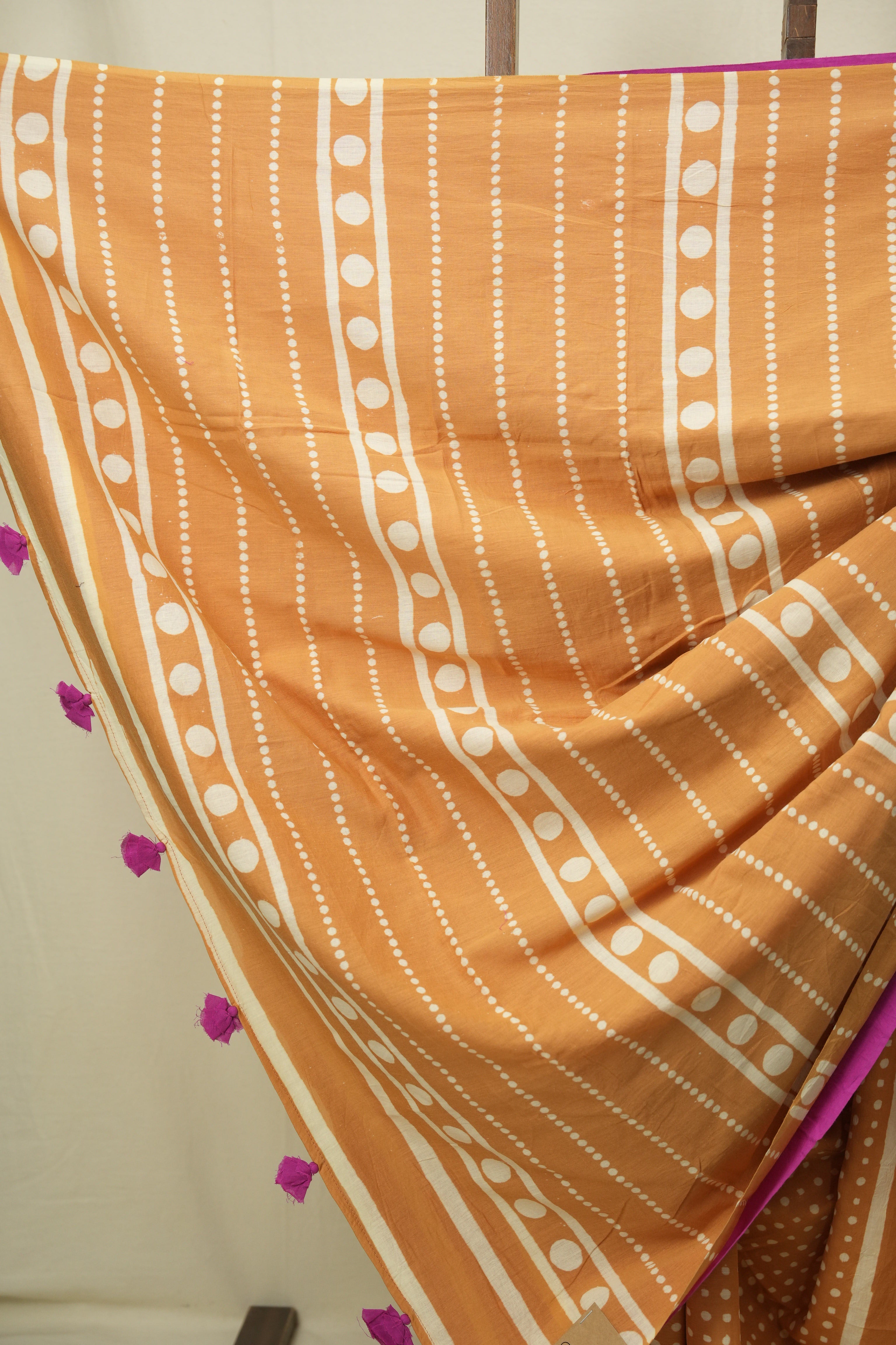 Orange HBP Cotton Saree - SROCS3563