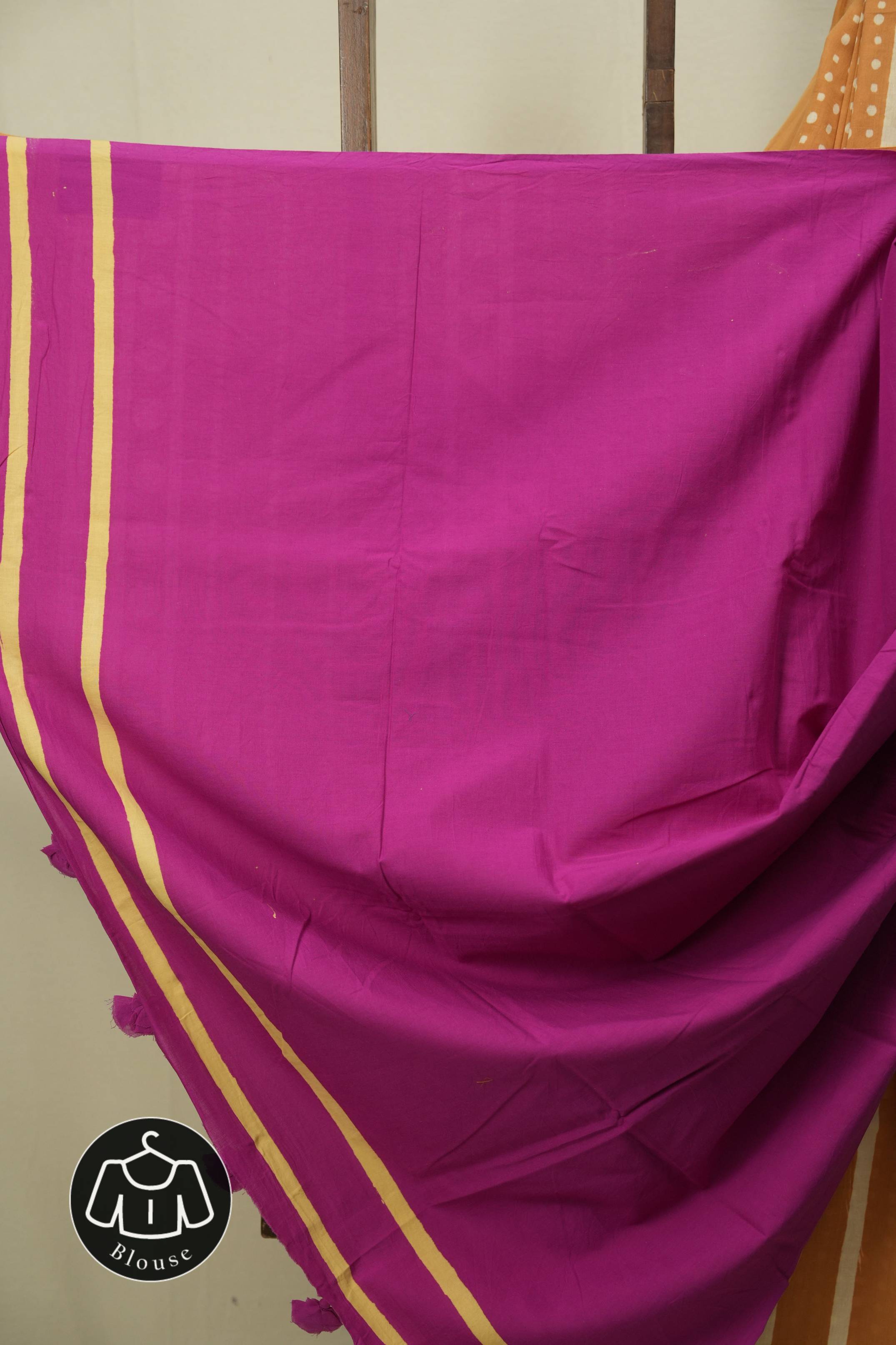Orange HBP Cotton Saree - SROCS3563