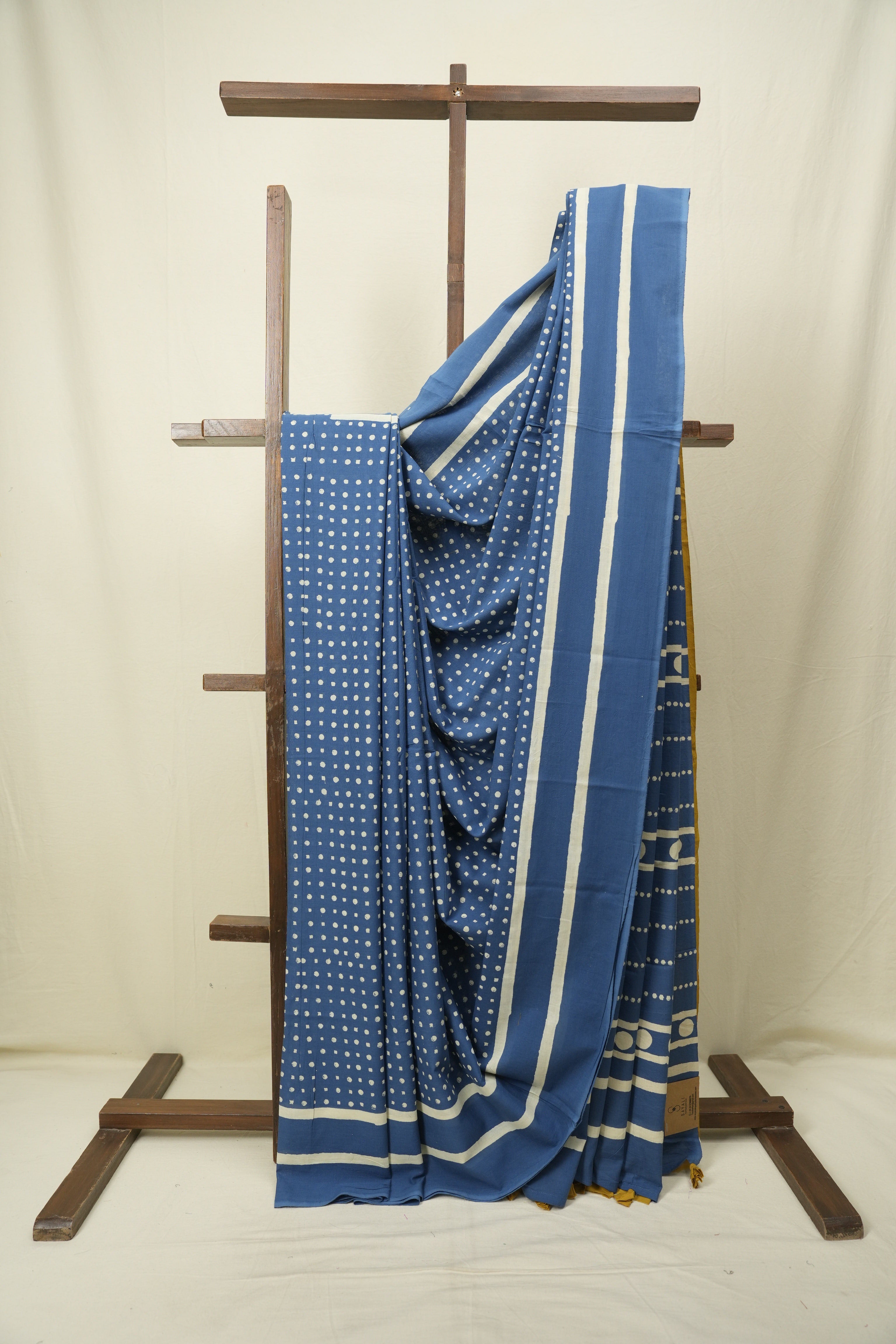 Blue HBP Cotton Saree - SRBCS3564