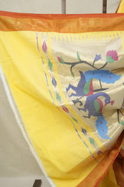 Yellow Paithani Saree - SRYCPS706