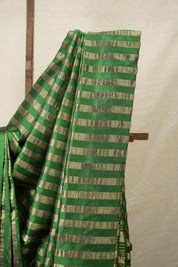 Green Gold Silk Paithani Saree - Saavari - SSGGSPS22