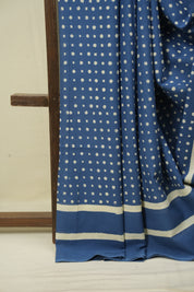 Blue HBP Cotton Saree - SRBCS3564