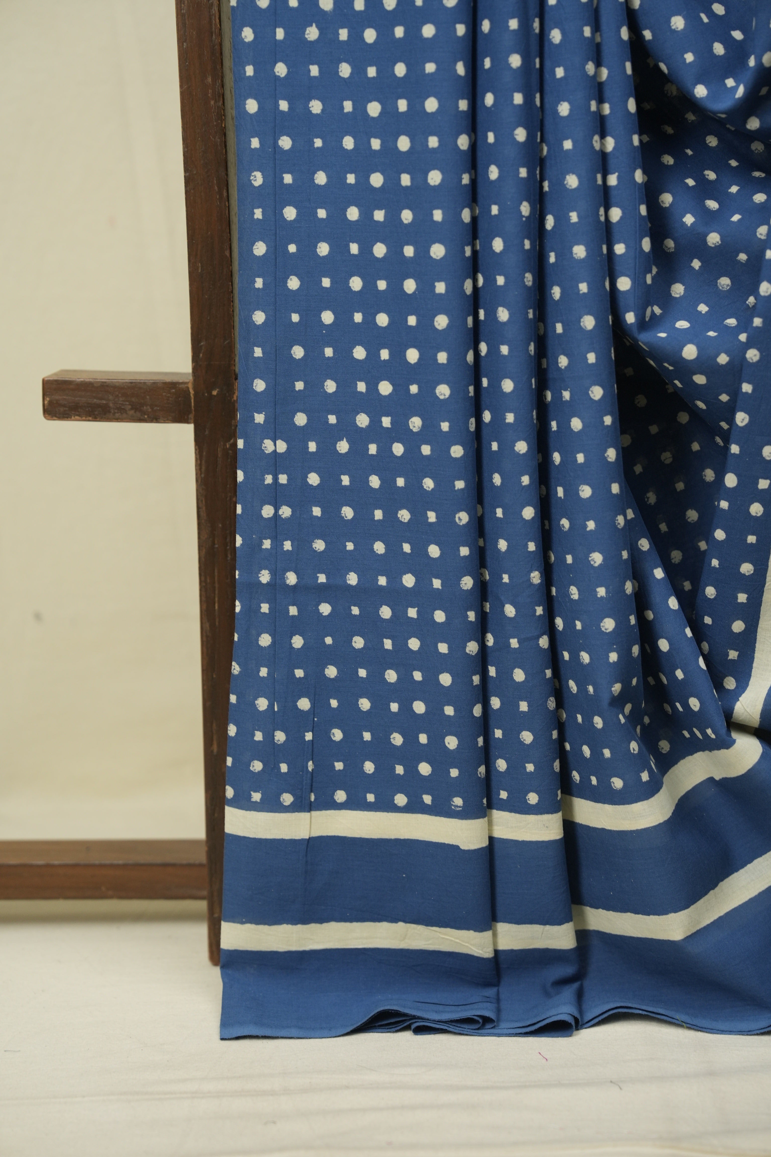 Blue HBP Cotton Saree - SRBCS3564