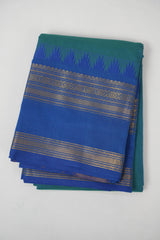 Blue Kanchi Cotton Saree - SRBKCS1319