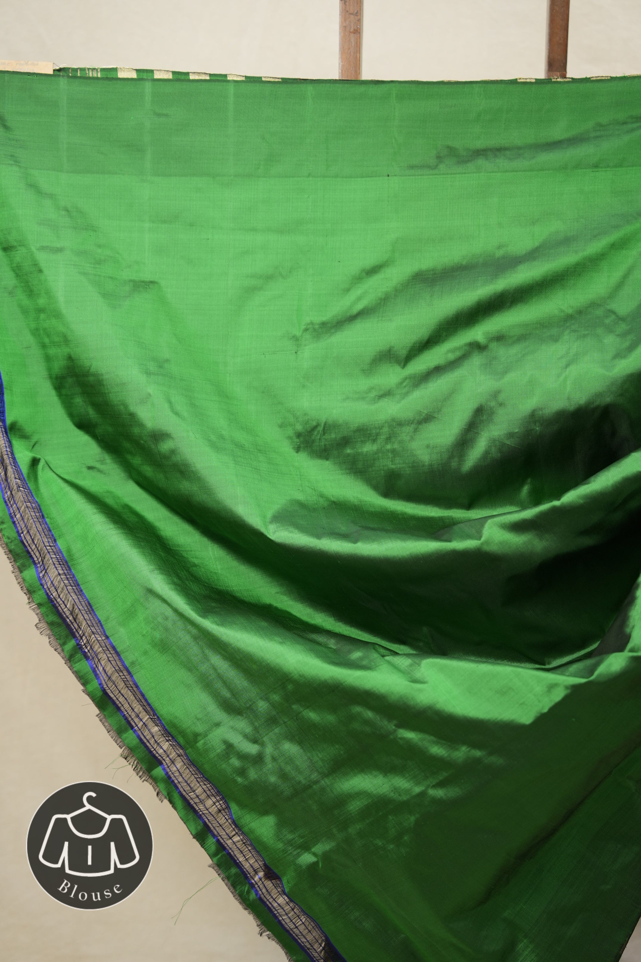 Green Gold Silk Paithani Saree - Saavari - SSGGSPS22