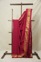Brick Red Cotton Paithani Saree - SRBRCPS697