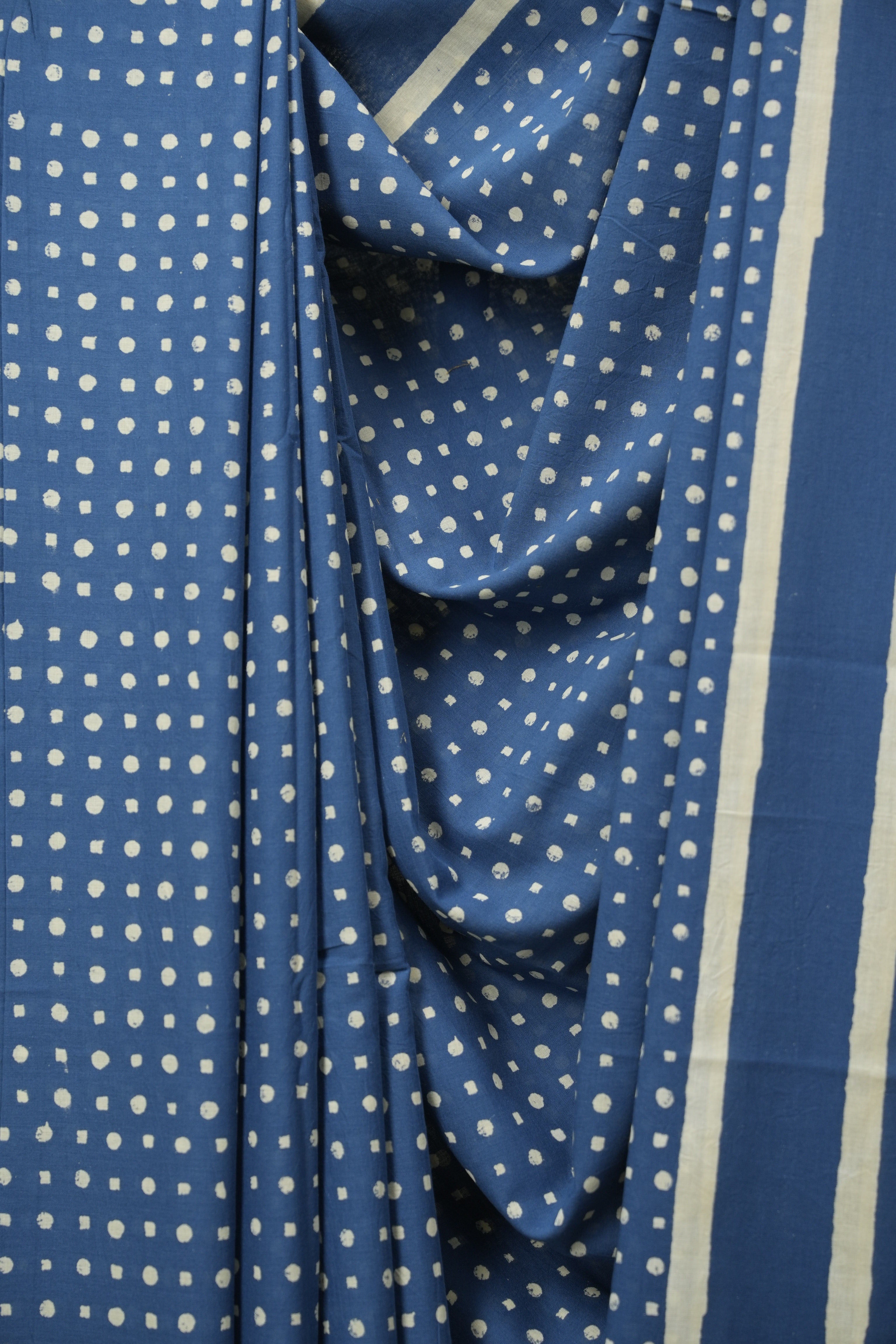 Blue HBP Cotton Saree - SRBCS3564