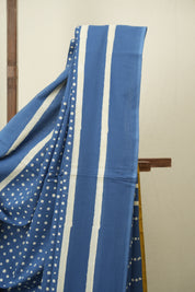 Blue HBP Cotton Saree - SRBCS3564