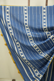 Blue HBP Cotton Saree - SRBCS3564