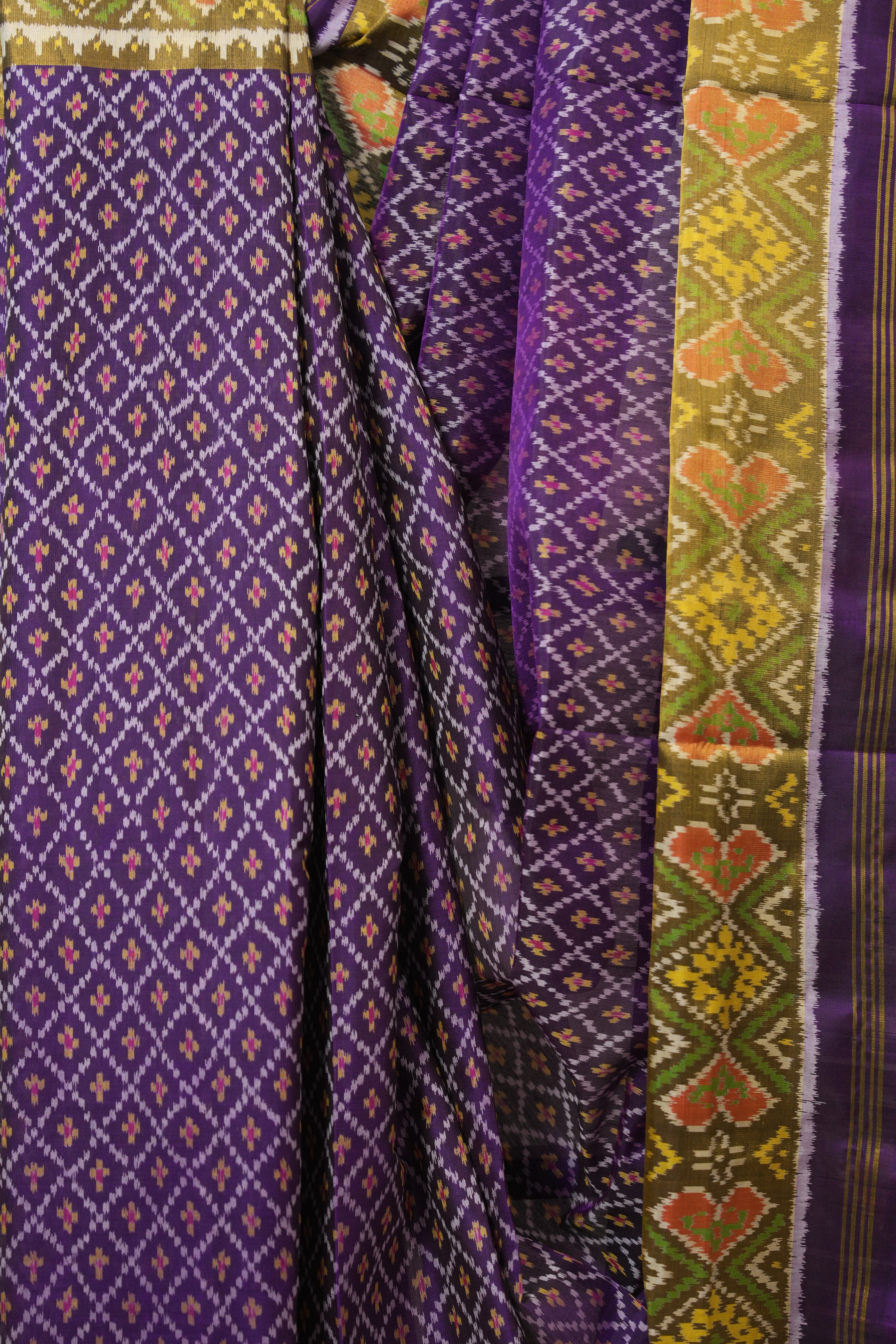 Purple Rajkot Patola Silk Saree - SRPRPSS594