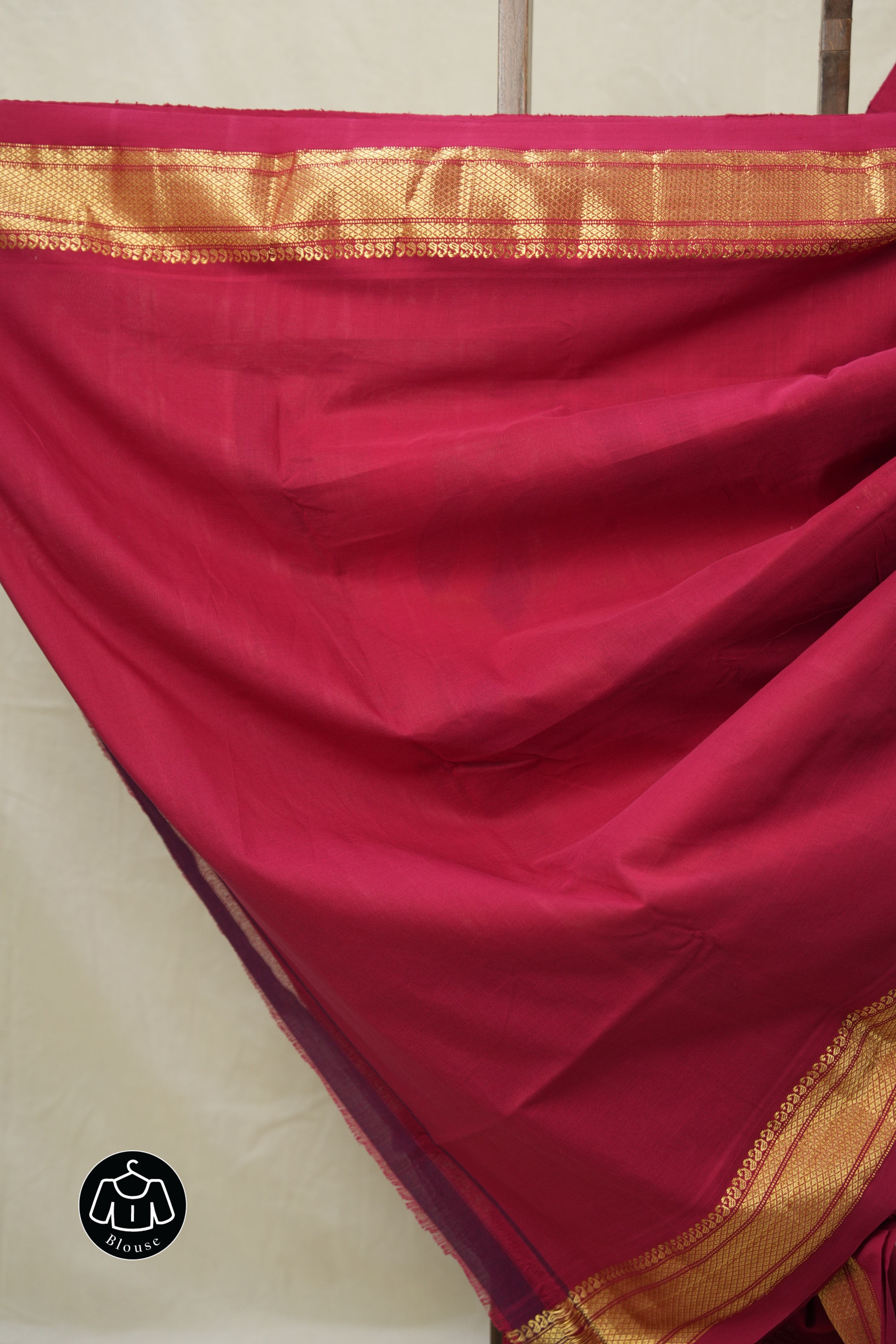 Brick Red Cotton Paithani Saree - SRBRCPS697