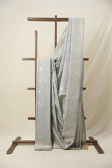 Grey Banarasi Silk Saree - SRGBSS827