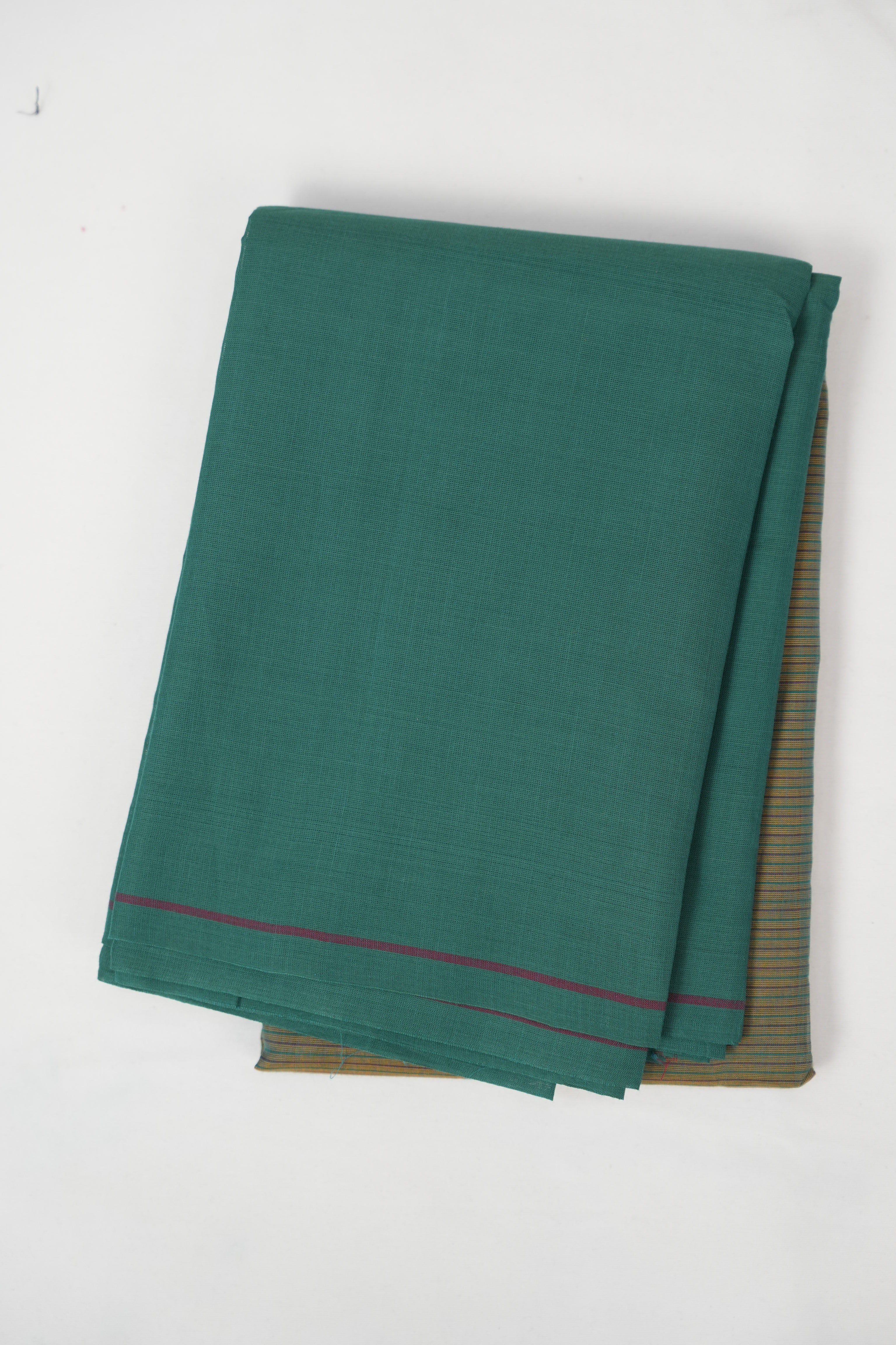 Green Kanchi Cotton Saree - SRGKCS1332