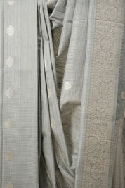 Grey Banarasi Silk Saree - SRGBSS827