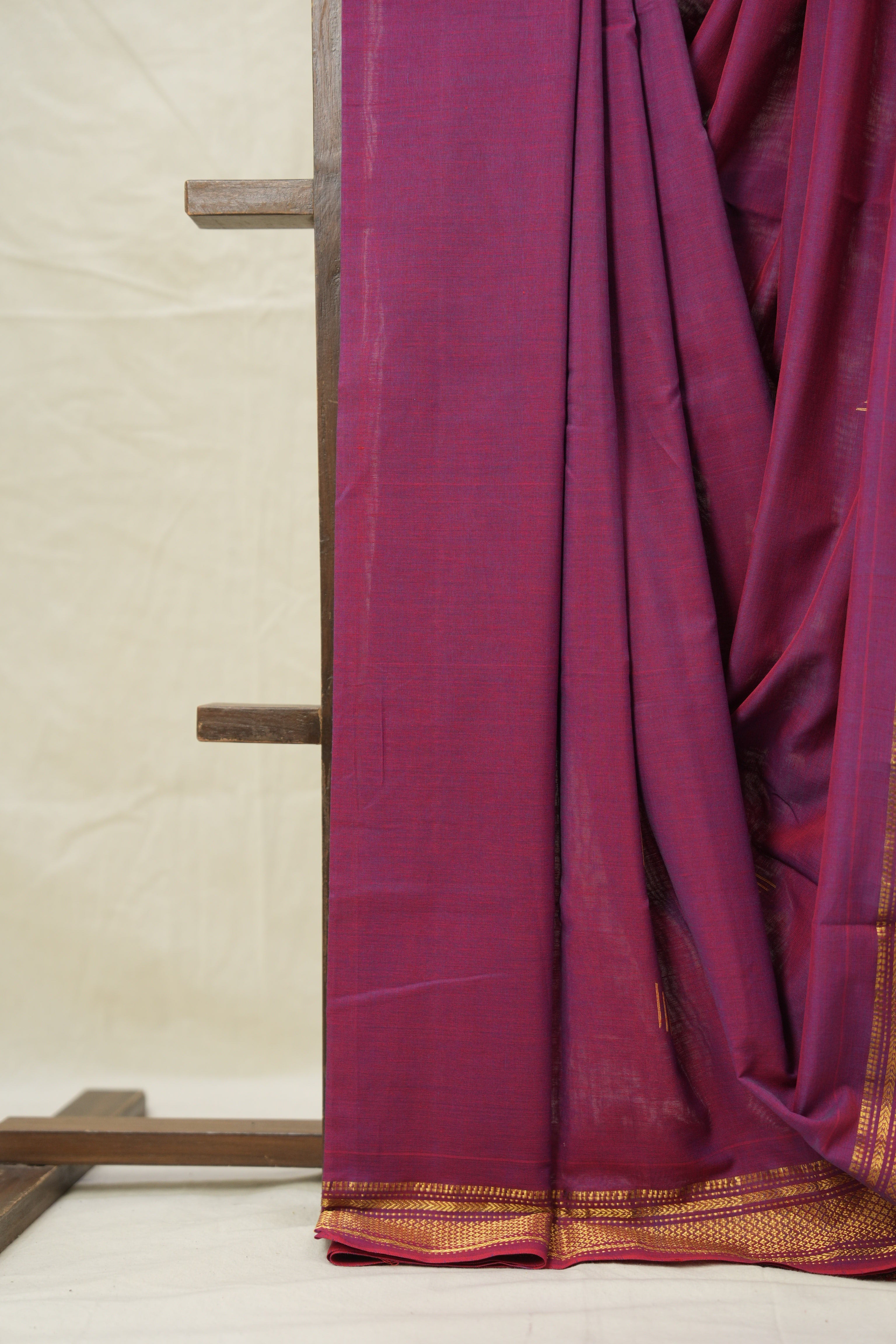 Two Tone Purple Paithani Saree - SRTTPCPS711