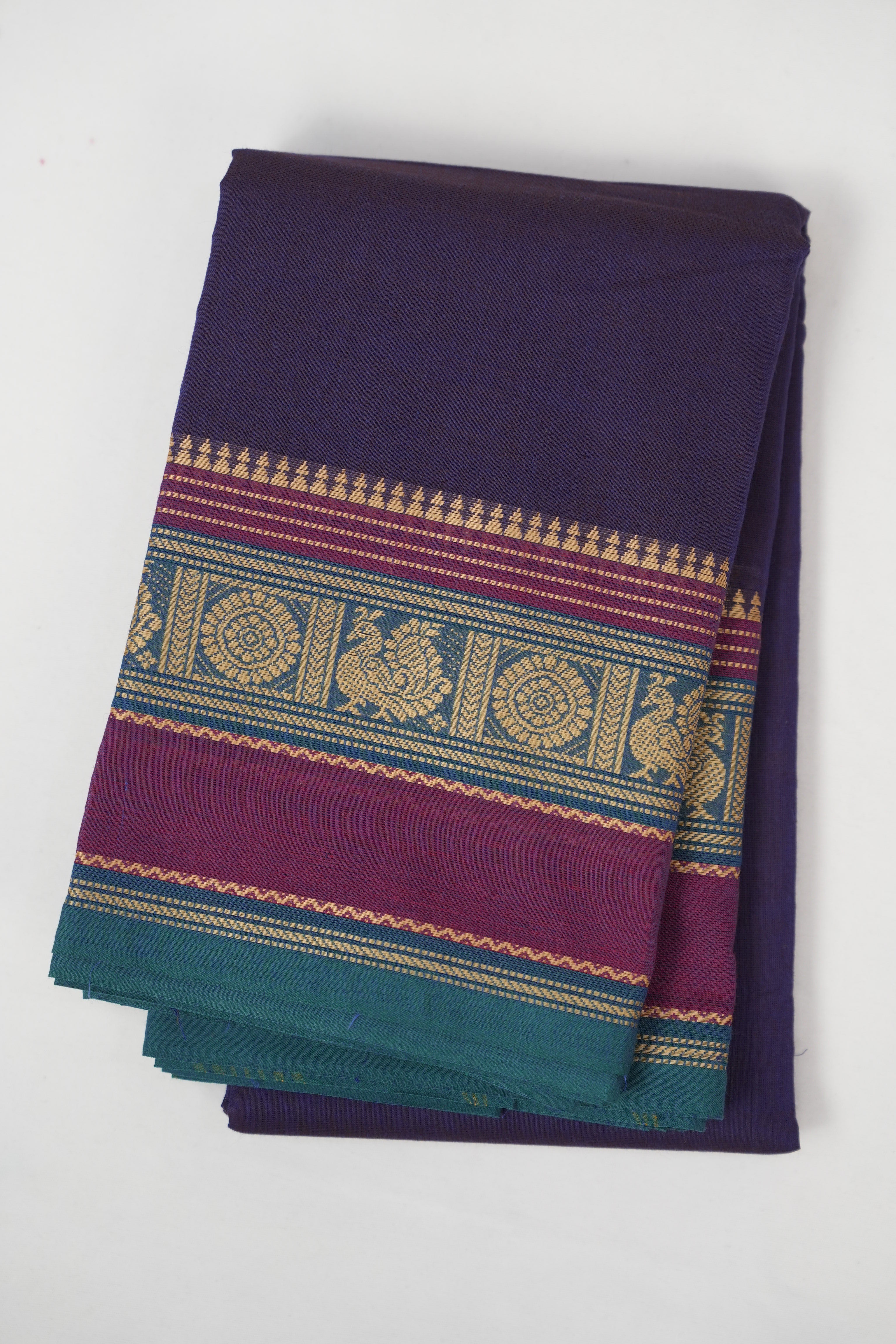 Purple Kanchi Cotton Saree - SRPKCS1286