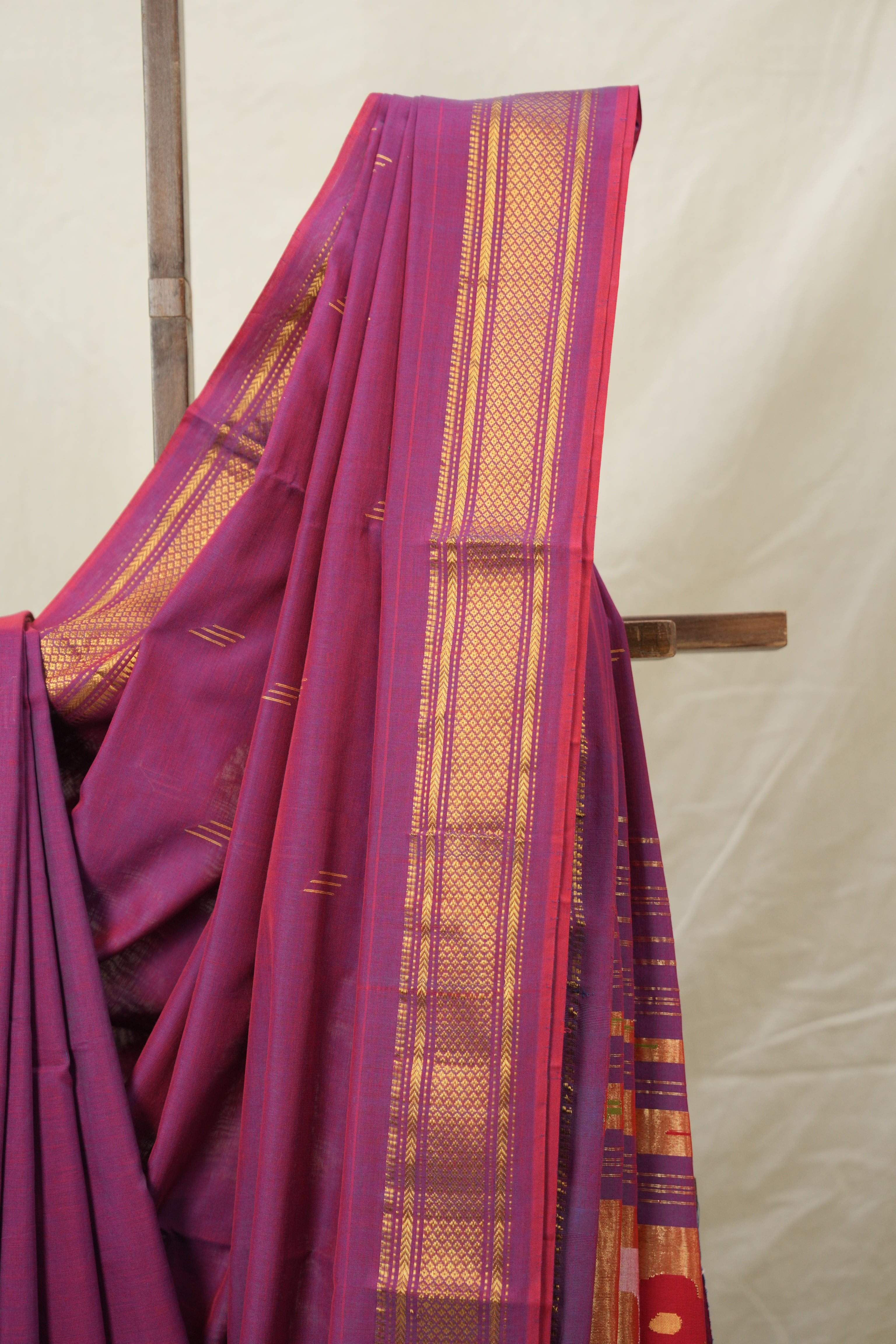 Two Tone Purple Paithani Saree - SRTTPCPS711