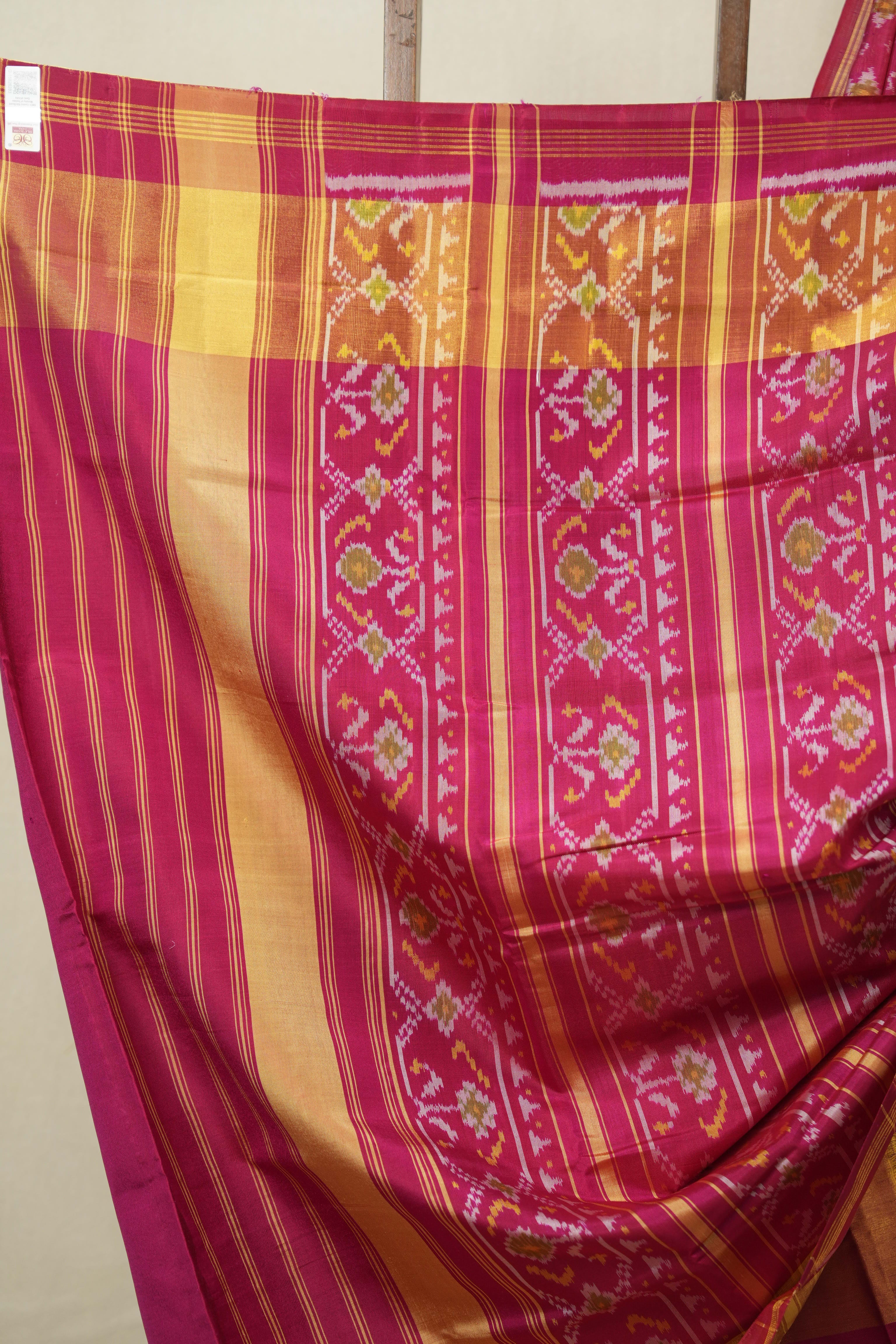 Pink Rajkot Patola Silk Saree - SRPRPSS595