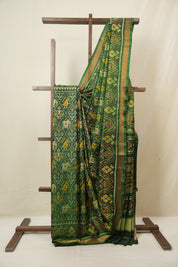 Green Rajkot Patola Silk Saree - SRGRPSS596