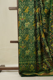 Green Rajkot Patola Silk Saree - SRGRPSS596