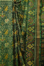 Green Rajkot Patola Silk Saree - SRGRPSS596