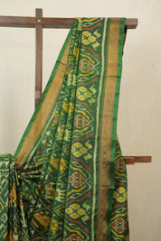 Green Rajkot Patola Silk Saree - SRGRPSS596