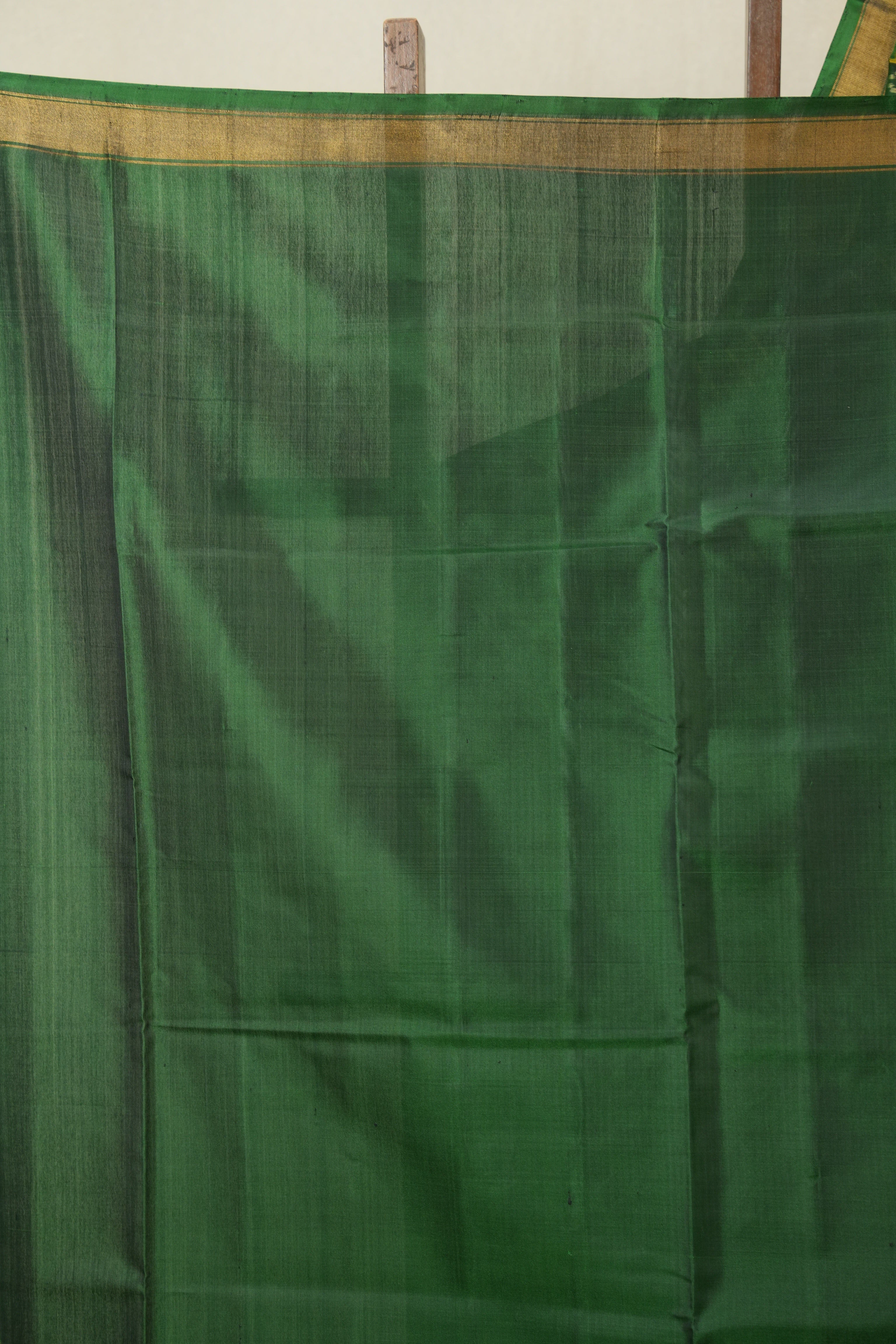 Green Rajkot Patola Silk Saree - SRGRPSS596
