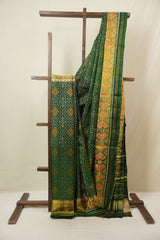 Green Rajkot Patola Silk Saree - SRGRPSS597