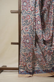 Cream HBP Cotton Silk Saree With Maheshwari Border - SRCCSS1304