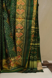 Green Rajkot Patola Silk Saree - SRGRPSS597