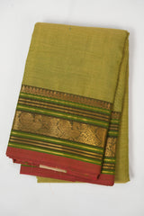 Light Green Kanchi Cotton Saree - SRLGKCS1293