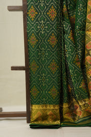 Green Rajkot Patola Silk Saree - SRGRPSS597