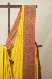 Yellow Tussar Banarasi Silk Saree - SRYBSS819