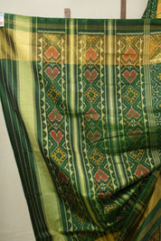 Green Rajkot Patola Silk Saree - SRGRPSS597
