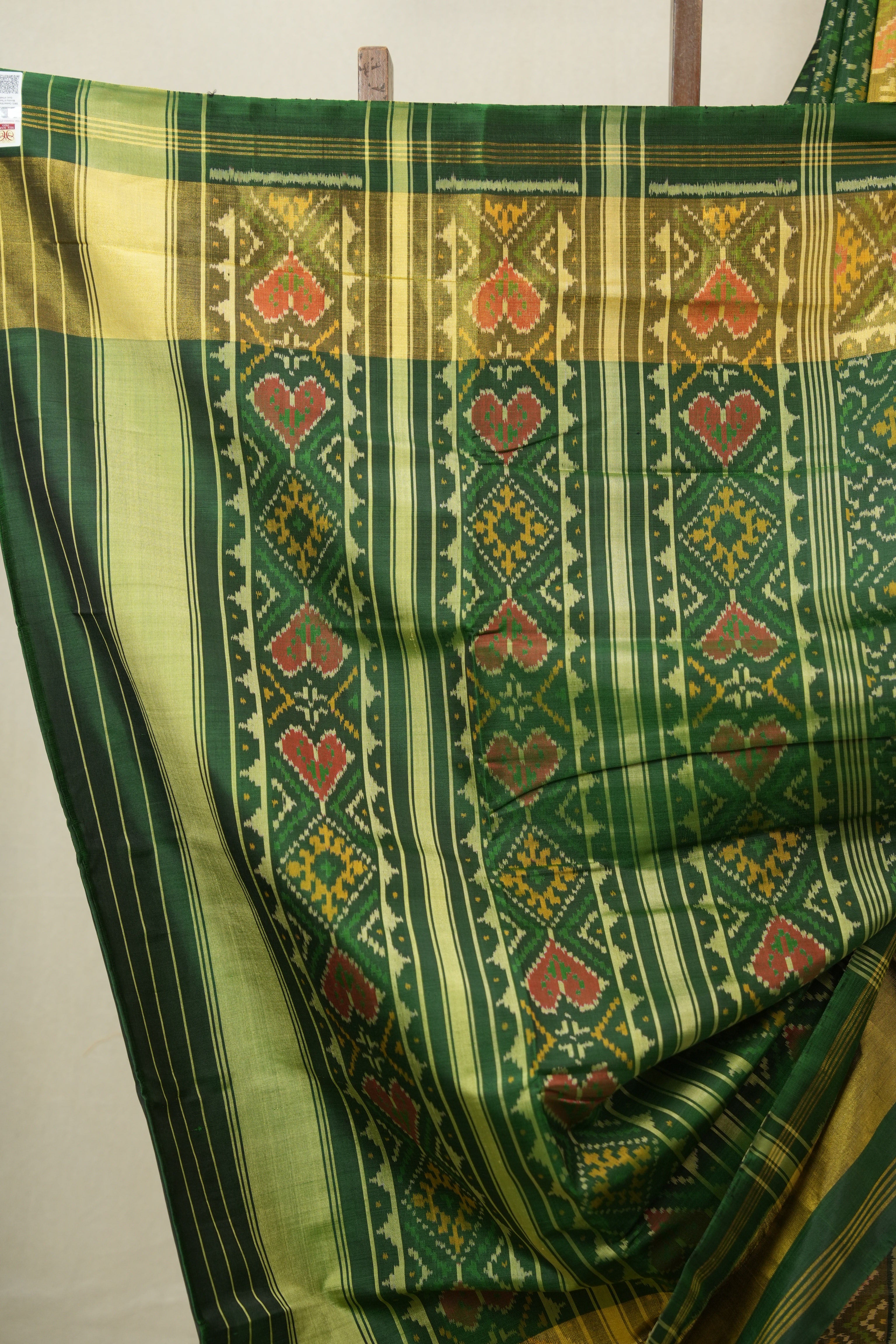 Green Rajkot Patola Silk Saree - SRGRPSS597