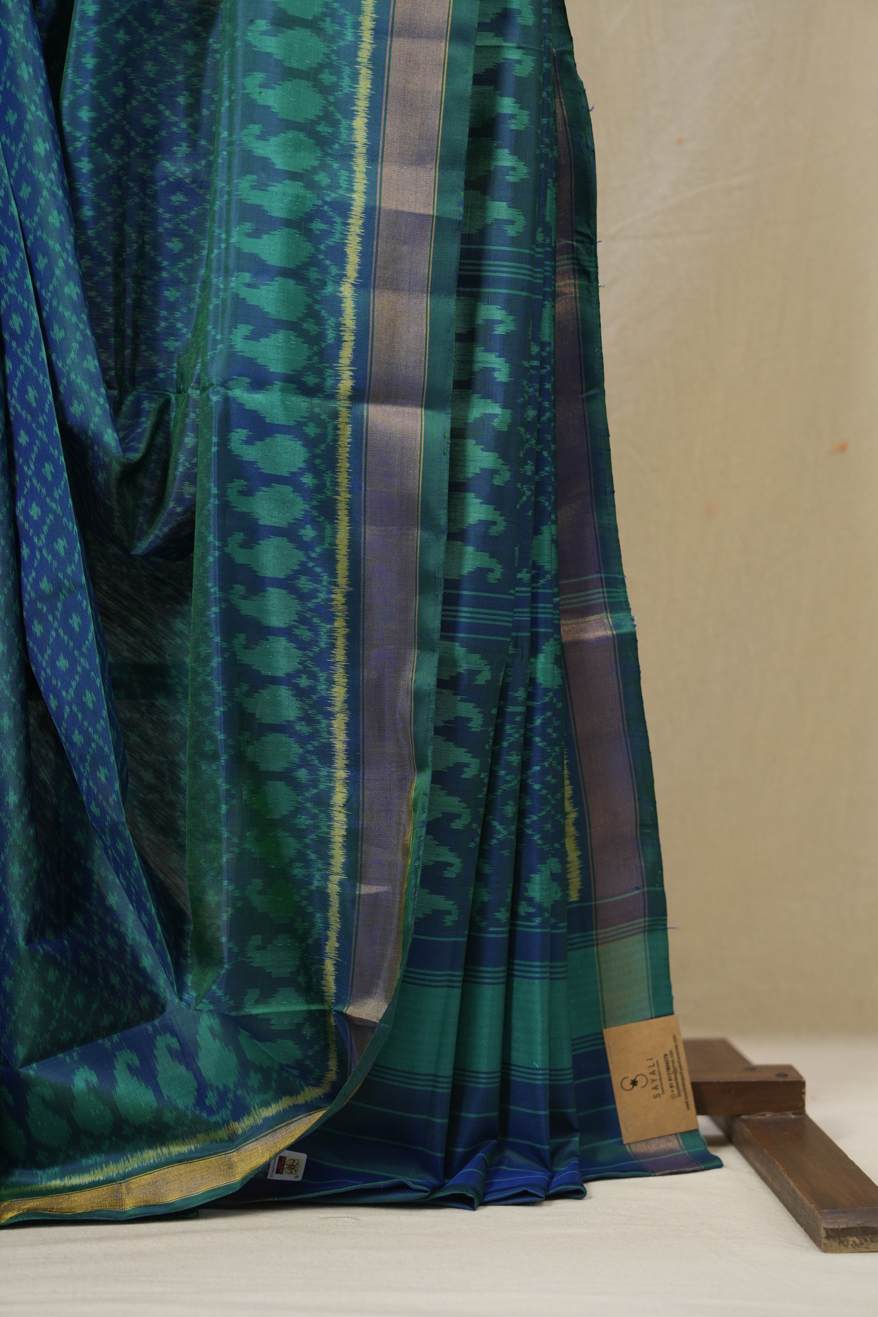 Peacock Green Rajkot Patola Silk Saree - SRPGRPSS598