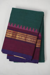 Green Kanchi Cotton Saree - SRGKCS1288