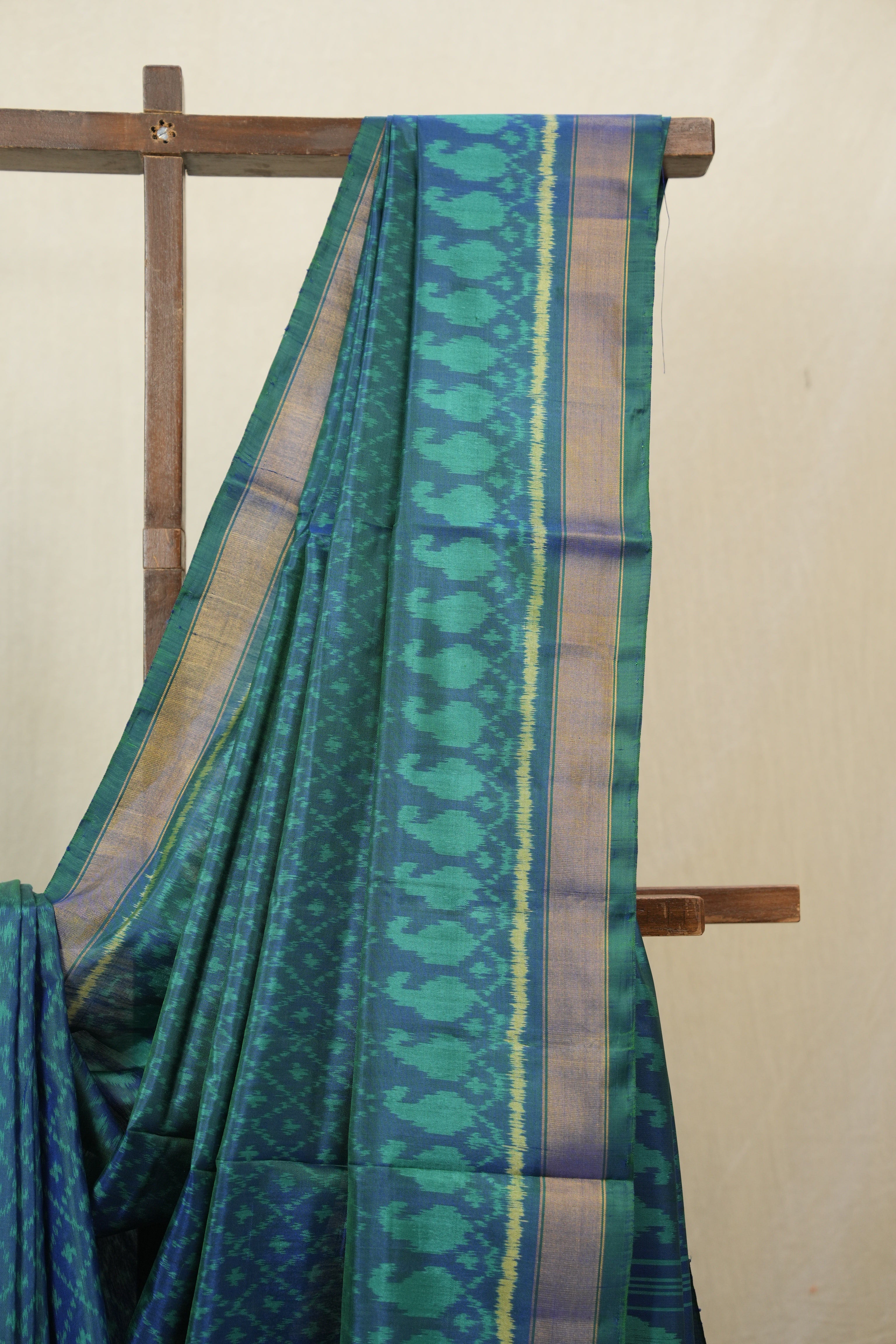 Peacock Green Rajkot Patola Silk Saree - SRPGRPSS598