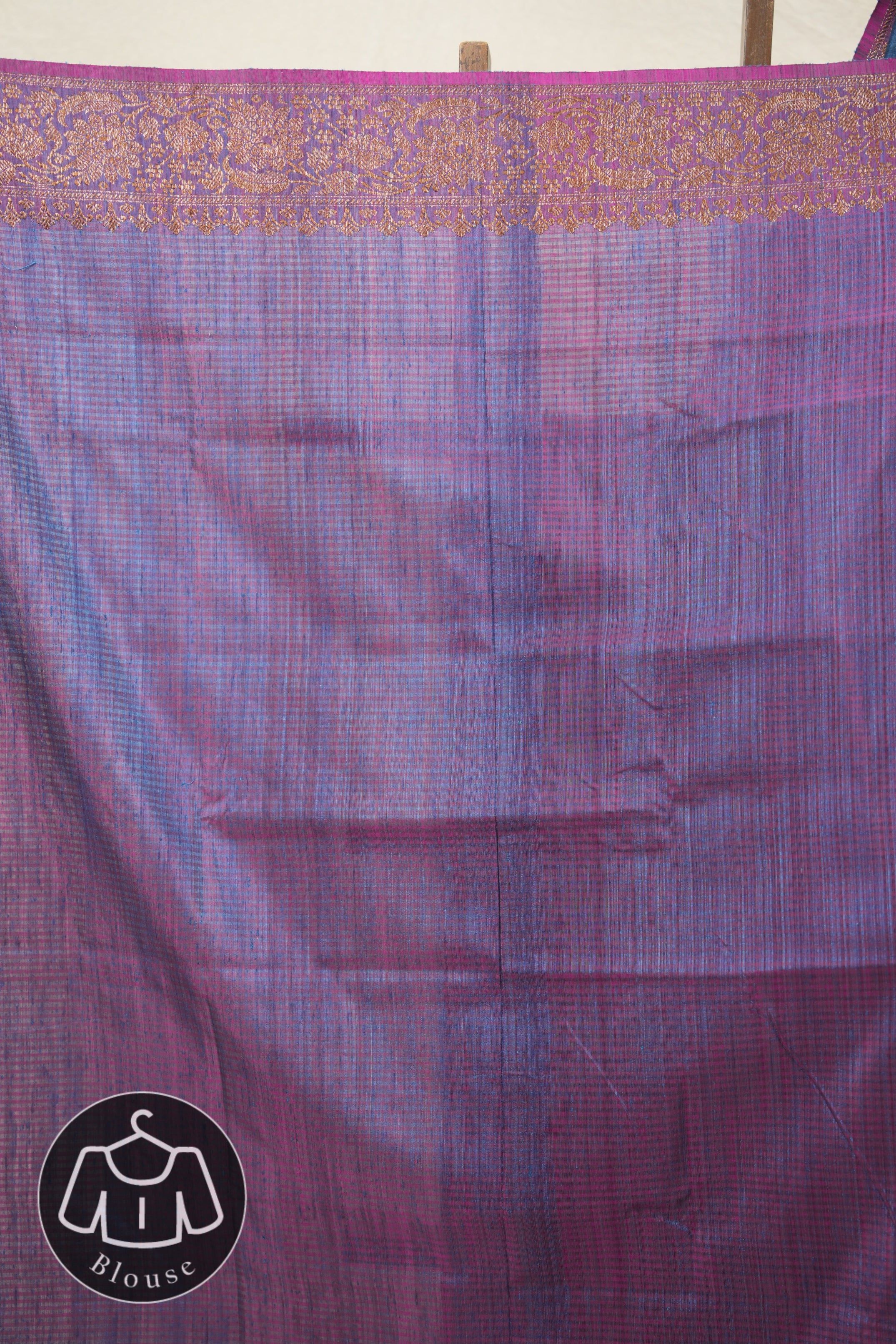 Blue Tussar Banarasi Silk Saree - SRBBSS818