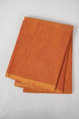 Orange Kanchi Cotton Saree - SROKCS1327