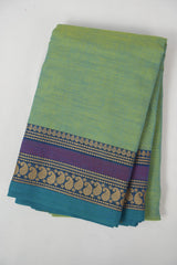 Two Tone Green Kanchi Cotton Saree - SRTTGKCS1294