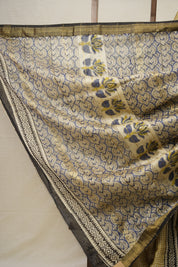 Light Yellow HBP Cotton Silk Saree With Maheshwari Border - SRLYCSS1296