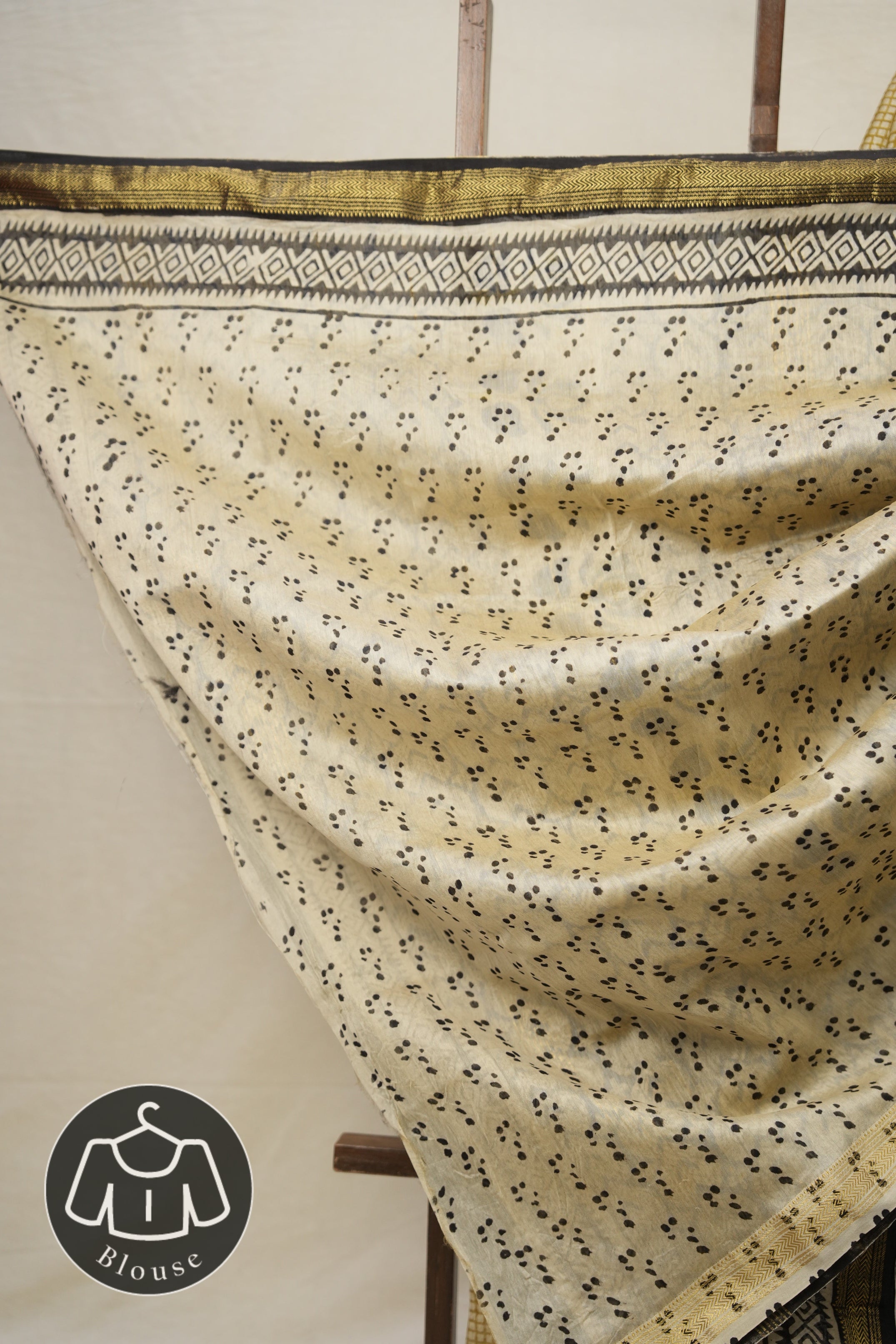 Light Yellow HBP Cotton Silk Saree With Maheshwari Border - SRLYCSS1296