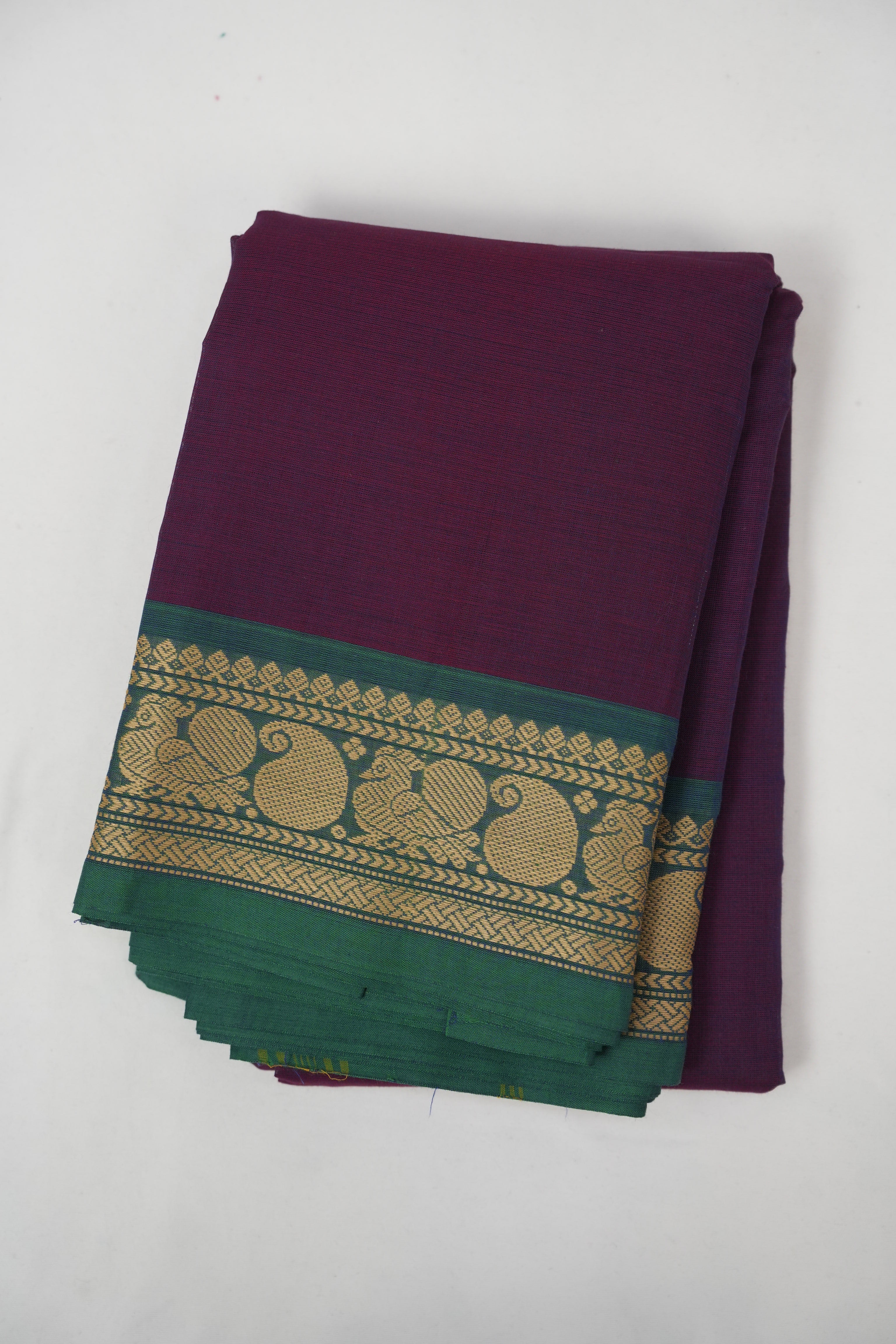 Purple Kanchi Cotton Saree - SRPKCS1301