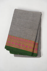 Grey Kanchi Cotton Saree - SRGKCS1307