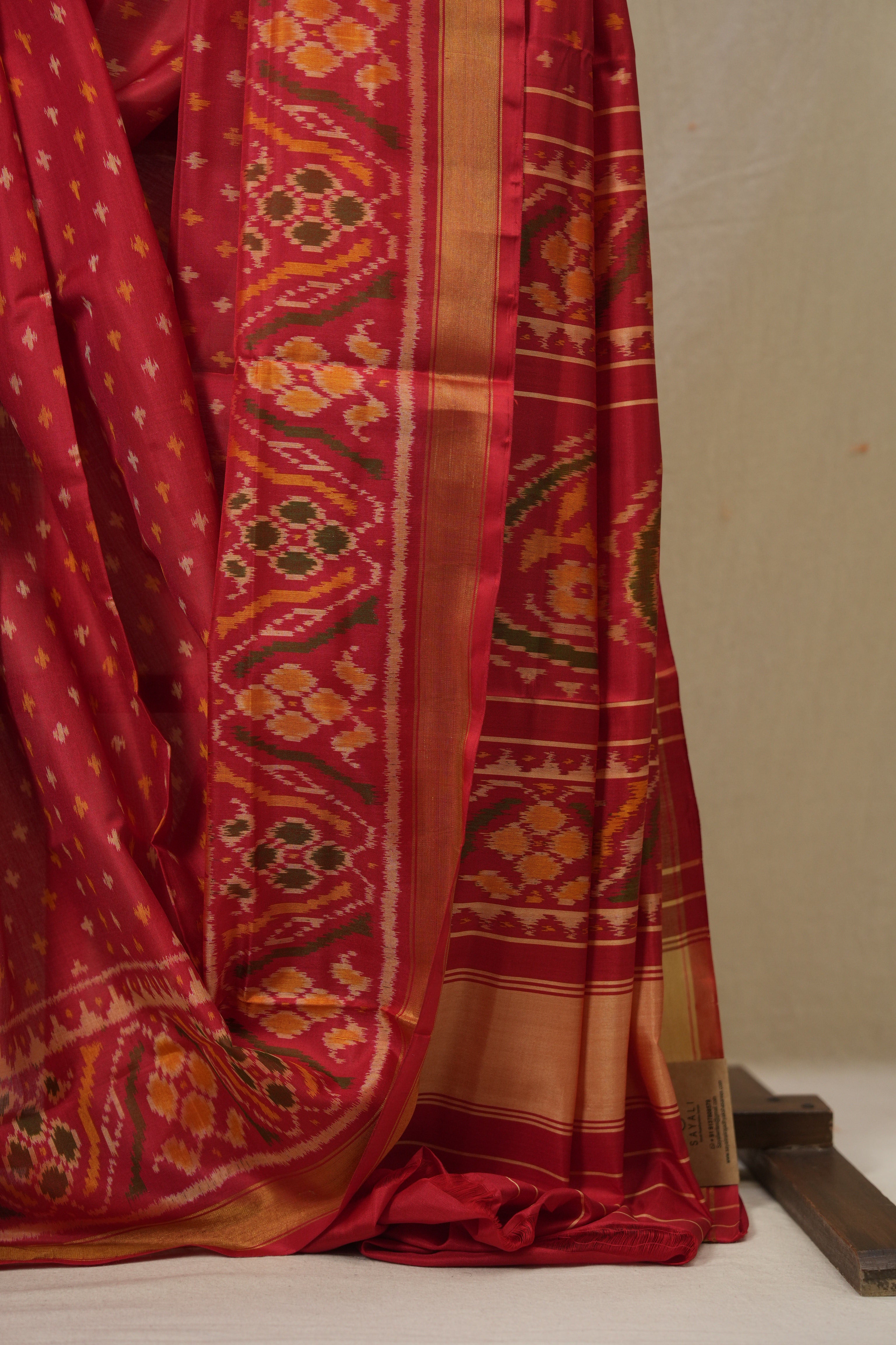 Red Rajkot Patola Silk Saree - SRRRPSS601