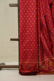 Red Rajkot Patola Silk Saree - SRRRPSS601