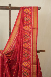 Red Rajkot Patola Silk Saree - SRRRPSS601