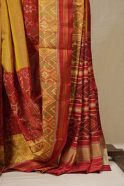 Red Rajkot Patola Silk Saree - SRRRPSS602